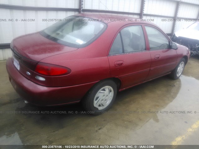 1FAFP13P8WW141611 - 1998 FORD ESCORT SE/SPORT RED photo 4