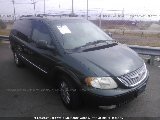 2C8GP54L31R122174 - 2001 CHRYSLER TOWN & COUNTRY LXI GREEN photo 1