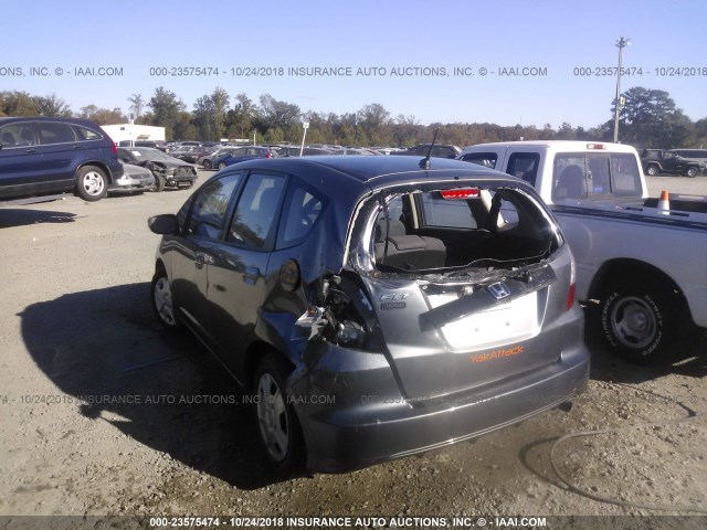 JHMGE8H32DC081194 - 2013 HONDA FIT BLACK photo 6