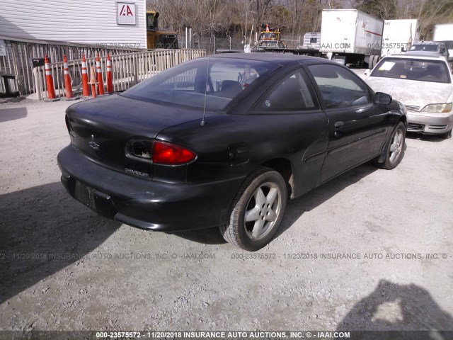 1G1JC1243VM158634 - 1997 CHEVROLET CAVALIER RS BLACK photo 4