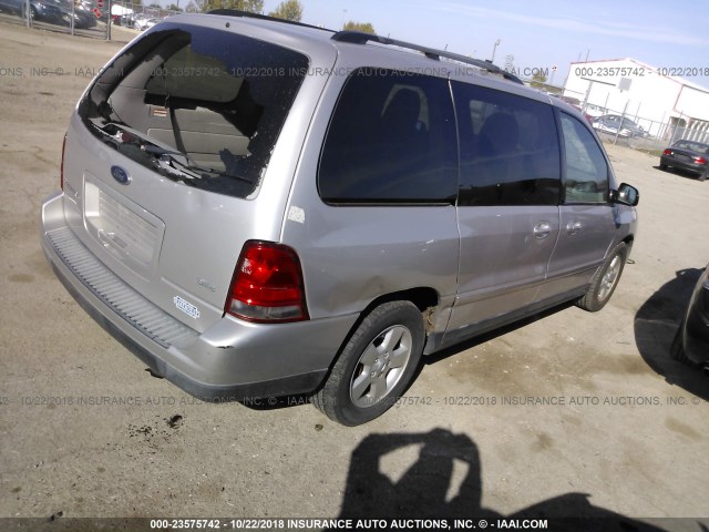 2FMZA57624BA19242 - 2004 FORD FREESTAR SES SILVER photo 4