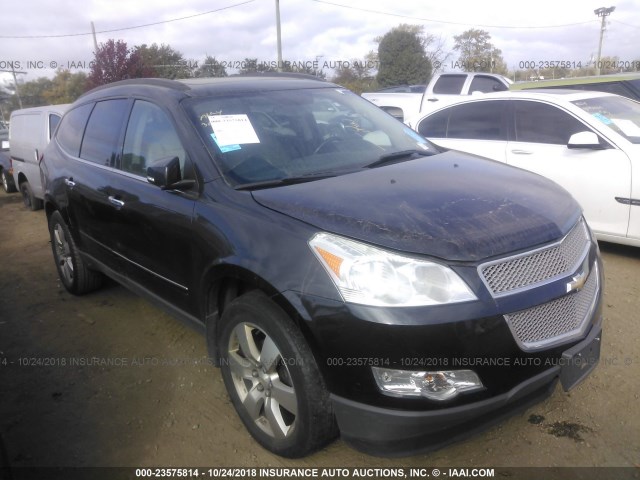 1GNKVLED9BJ302432 - 2011 CHEVROLET TRAVERSE LTZ BLACK photo 1