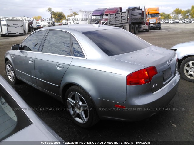 WAUDF78E16A006821 - 2006 AUDI A4 2.0T QUATTRO SILVER photo 3