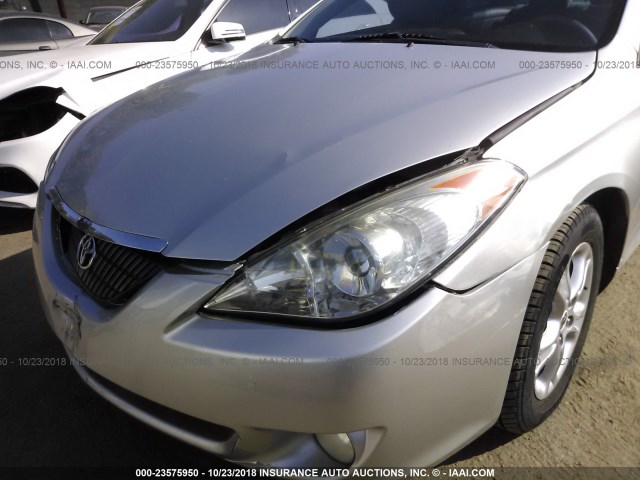 4T1CE38P16U751378 - 2006 TOYOTA CAMRY SOLARA SE/SLE Gümüş foto 6