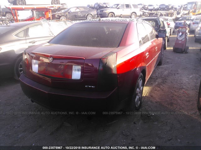 1G6DP577460123616 - 2006 CADILLAC CTS HI FEATURE V6 RED photo 4