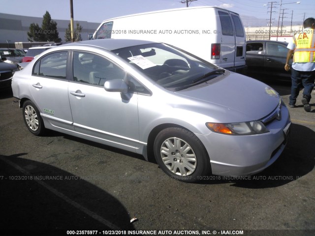 1HGFA46527L000495 - 2007 HONDA CIVIC GX SILVER photo 1