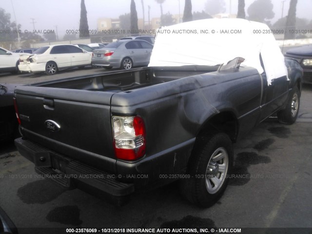 1FTYR10D88PA16483 - 2008 FORD RANGER GRAY photo 4