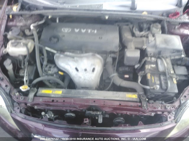 JTKDE177370188124 - 2007 TOYOTA SCION TC 栗色 照片 10