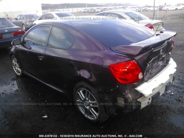 JTKDE177370188124 - 2007 TOYOTA SCION TC 栗色 照片 3