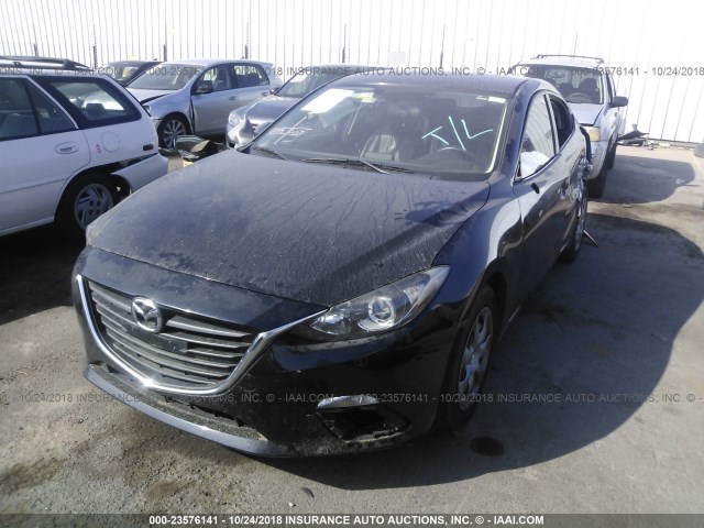 JM1BM1T75E1201549 - 2014 MAZDA 3 SV BLACK photo 2