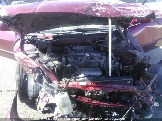 1HGCG66812A154563 - 2002 HONDA ACCORD EX/SE RED photo 10