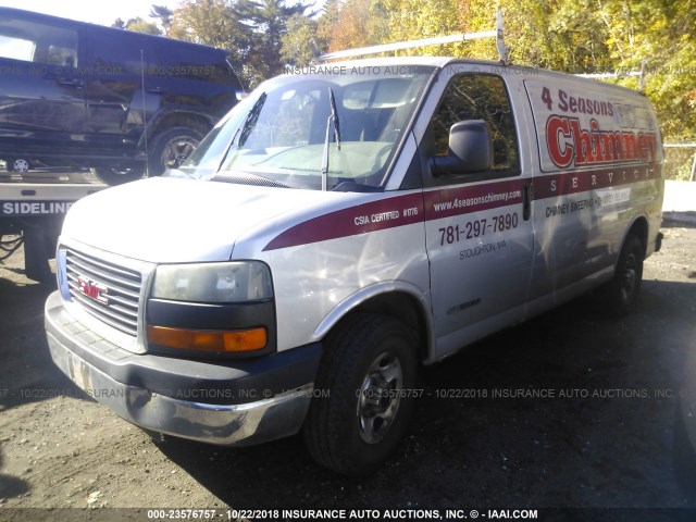 1GTHG35U151108639 - 2005 GMC SAVANA G3500 GRAY photo 2