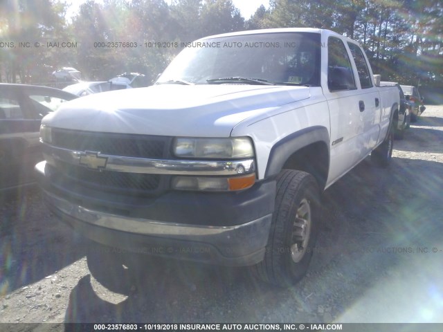 1GCHC23U41F107328 - 2001 CHEVROLET SILVERADO C2500 HEAVY DUTY WHITE photo 2