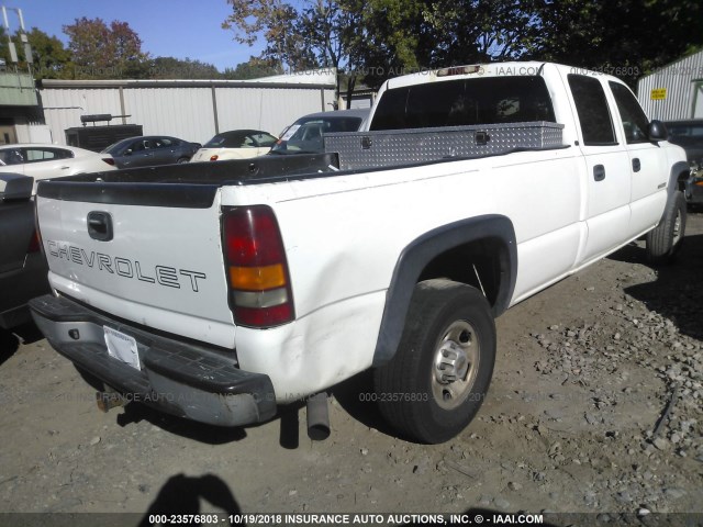 1GCHC23U41F107328 - 2001 CHEVROLET SILVERADO C2500 HEAVY DUTY WHITE photo 4