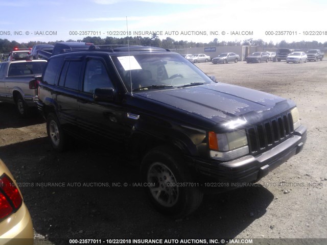 1J4FX78S7VC719301 - 1997 JEEP GRAND CHEROKEE LIMITED BLACK photo 1