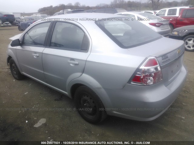 KL1TD5DE5AB048711 - 2010 CHEVROLET AVEO LS/LT Արծաթագույն լուսանկար 3