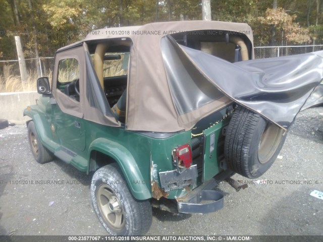 1J4FY49S8RP470290 - 1994 JEEP WRANGLER / YJ SAHARA GREEN photo 3