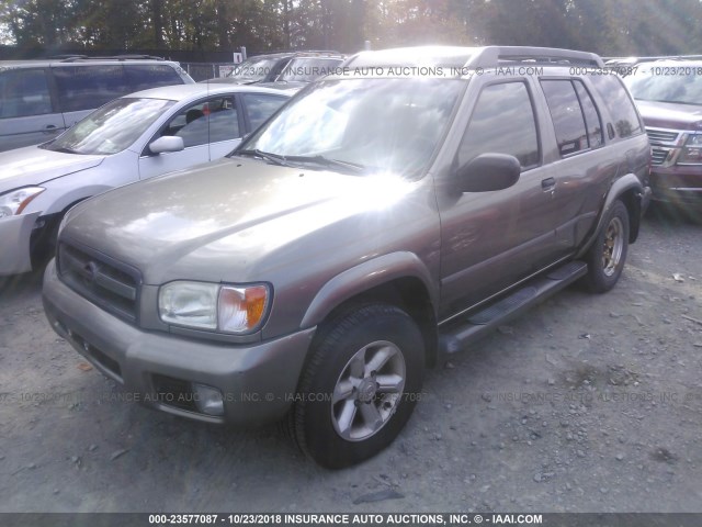 JN8DR09Y63W811923 - 2003 NISSAN PATHFINDER LE/SE GRAY photo 2