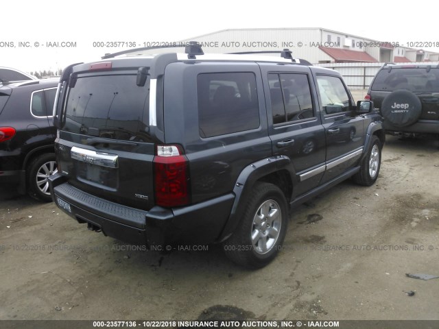 1J8HH58207C664105 - 2007 JEEP COMMANDER LIMITED BLUE photo 4