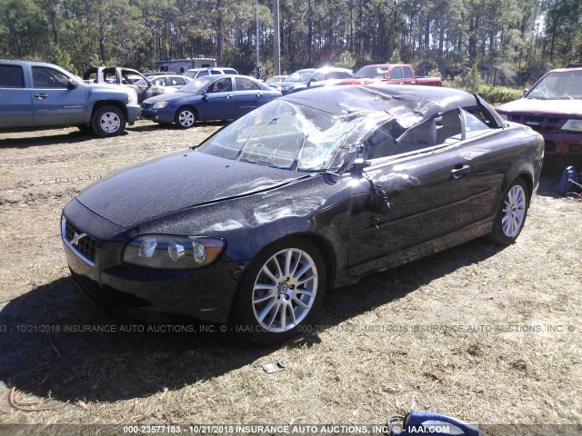 YV1MC67278J055001 - 2008 VOLVO C70 T5 BLACK photo 2