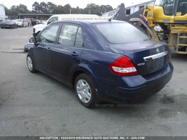 3N1BC1AP3AL368259 - 2010 NISSAN VERSA S/SL BLUE photo 3