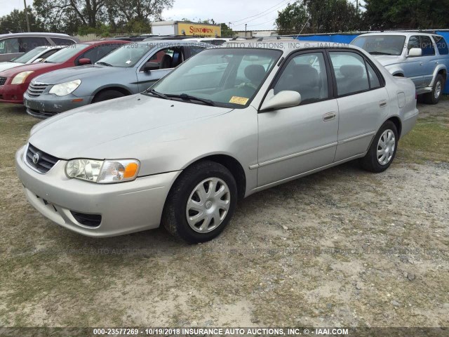 1NXBR12E92Z640471 - 2002 TOYOTA COROLLA CE/LE/S SILVER photo 2