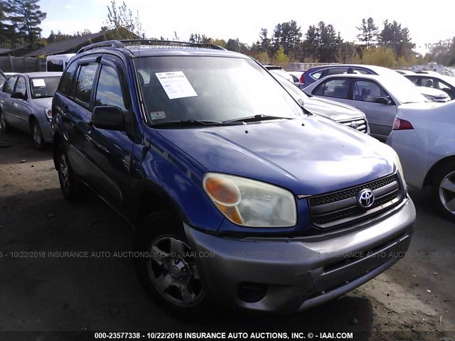 JTEHD20V546003313 - 2004 TOYOTA RAV4 BLUE photo 1