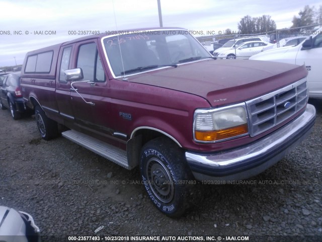 1FTHX26G2NKB75764 - 1992 FORD F250 RED photo 1