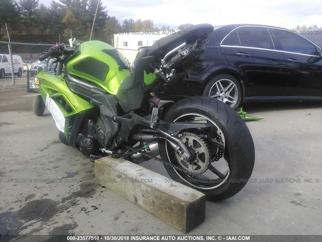 JKAEXEE1XCDA03367 - 2012 KAWASAKI EX650 EC GREEN photo 3