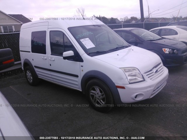 NM0KS9BNXBT071012 - 2011 FORD TRANSIT CONNECT XLT WHITE photo 1