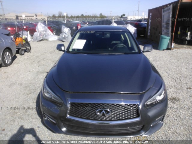 JN1EV7AP1GM302916 - 2016 INFINITI Q50 PREMIUM/SPORT GRAY photo 6