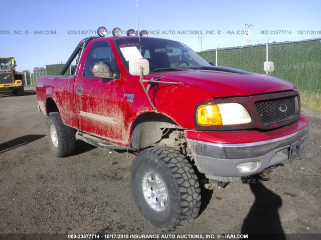 2FTRF18W44CA67056 - 2004 FORD F-150 HERITAGE CLASSIC RED photo 1