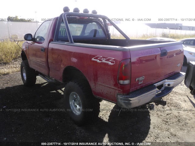 2FTRF18W44CA67056 - 2004 FORD F-150 HERITAGE CLASSIC RED photo 3