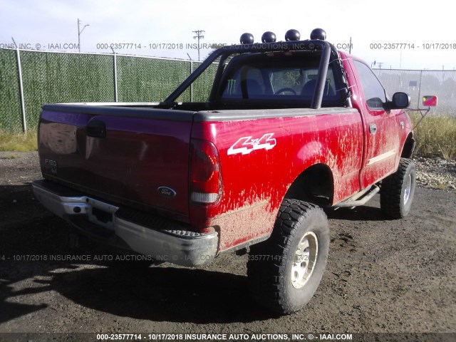 2FTRF18W44CA67056 - 2004 FORD F-150 HERITAGE CLASSIC RED photo 4