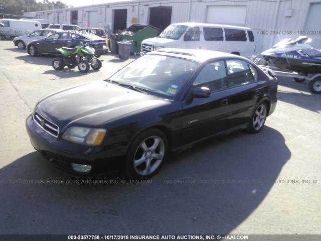 4S3BE6561Y7214234 - 2000 SUBARU LEGACY GT LIMITED BLACK photo 2