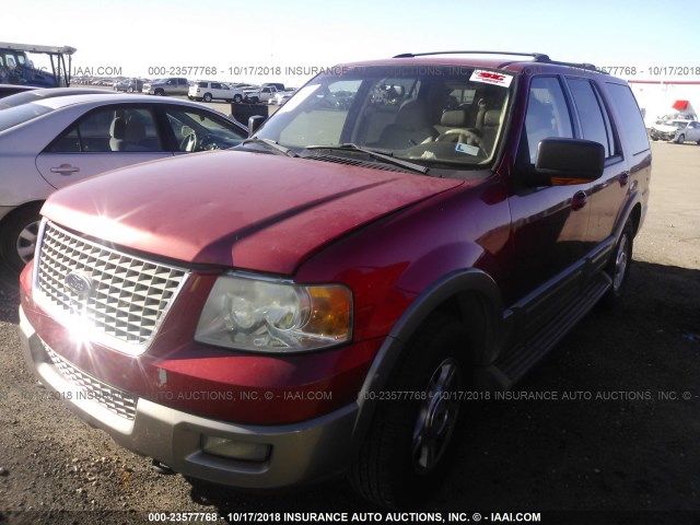 1FMFU18L23LC50843 - 2003 FORD EXPEDITION EDDIE BAUER RED photo 2