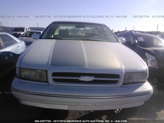 1G1BL52P5SR180557 - 1995 CHEVROLET CAPRICE / IMPALA CLASSIC/SS WHITE photo 6