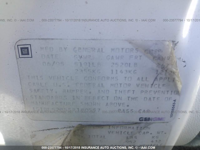 1G1BL52P5SR180557 - 1995 CHEVROLET CAPRICE / IMPALA CLASSIC/SS WHITE photo 9