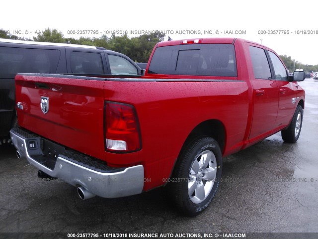 1C6RR6TT2KS510077 - 2019 RAM 1500 CLASSIC SLT RED photo 4