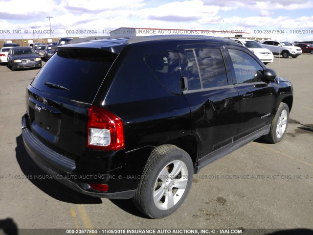 1C4NJDBB6DD271961 - 2013 JEEP COMPASS SPORT BLACK photo 4