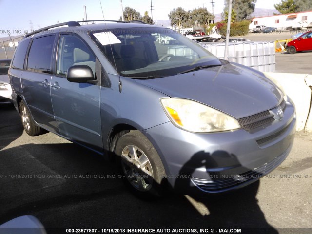 5TDZA23C95S266546 - 2005 TOYOTA SIENNA CE/LE Light Blue photo 1