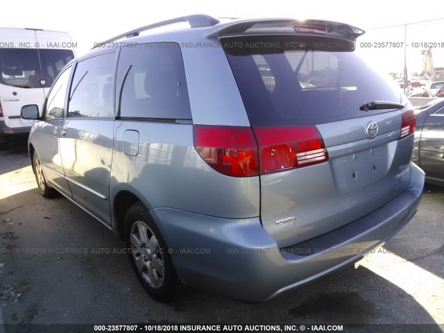 5TDZA23C95S266546 - 2005 TOYOTA SIENNA CE/LE Light Blue photo 3