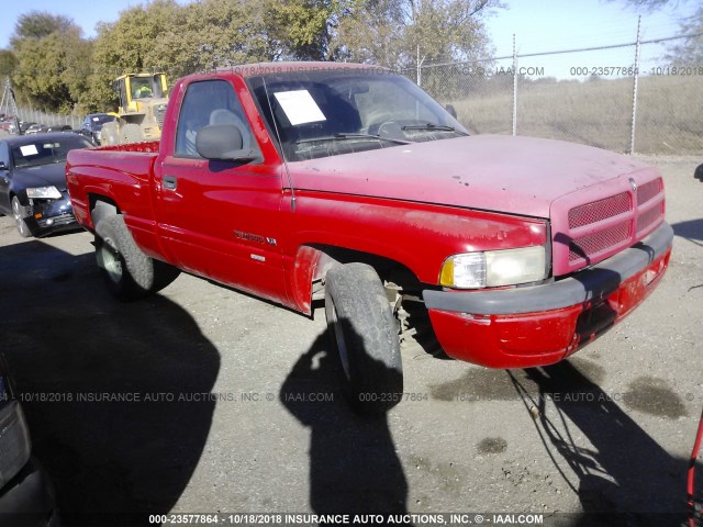 1B7HC16Y4WS673898 - 1998 DODGE RAM 1500 RED photo 1