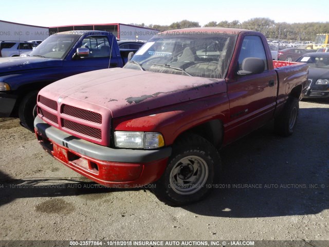 1B7HC16Y4WS673898 - 1998 DODGE RAM 1500 RED photo 6