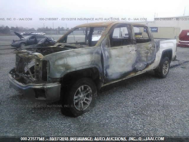 3GTU2UECXEG225292 - 2014 GMC SIERRA K1500 SLE WHITE photo 2