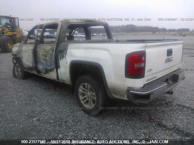 3GTU2UECXEG225292 - 2014 GMC SIERRA K1500 SLE WHITE photo 3