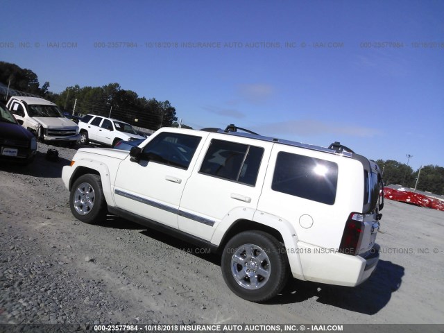 1J8HH58266C291974 - 2006 JEEP COMMANDER LIMITED WHITE photo 3