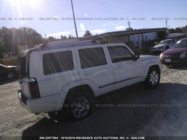 1J8HH58266C291974 - 2006 JEEP COMMANDER LIMITED WHITE photo 4