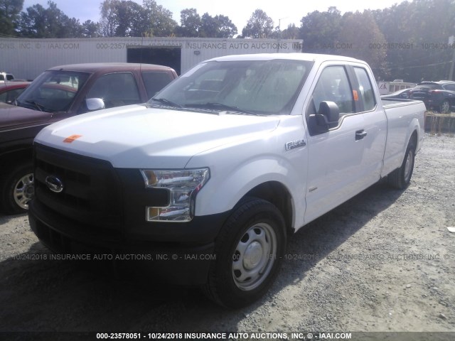 1FTEX1CPXGKF55553 - 2016 FORD F150 SUPER CAB WHITE photo 2