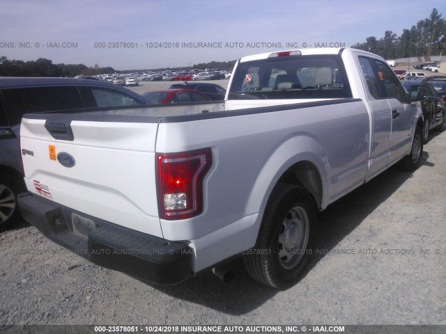 1FTEX1CPXGKF55553 - 2016 FORD F150 SUPER CAB WHITE photo 4